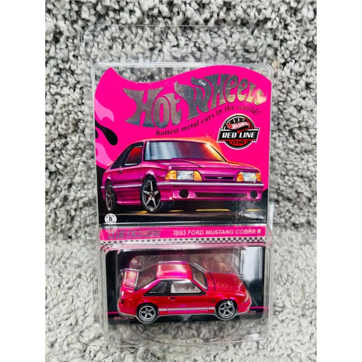Hot Wheels Red Line Club 1993 Ford Mustang Cobra R Pink Edition 2024