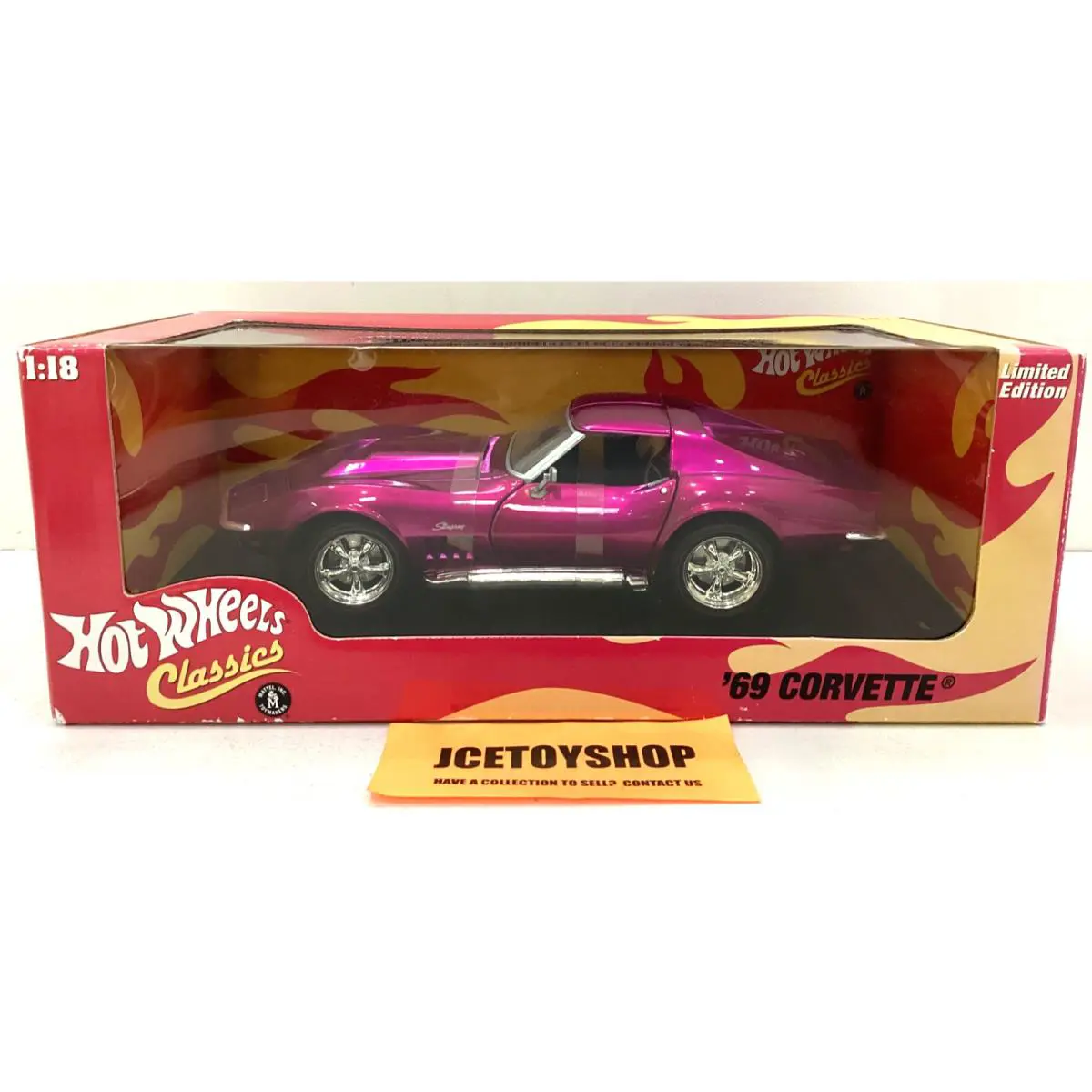 2005 Mattel Hot Wheels `69 Corvette Limited Edition Magenta 1:18 Misb