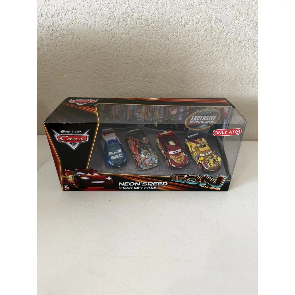 Disney Pixar Cars Neon Speed 4 Car Gift Pack Target Exclusive AD6