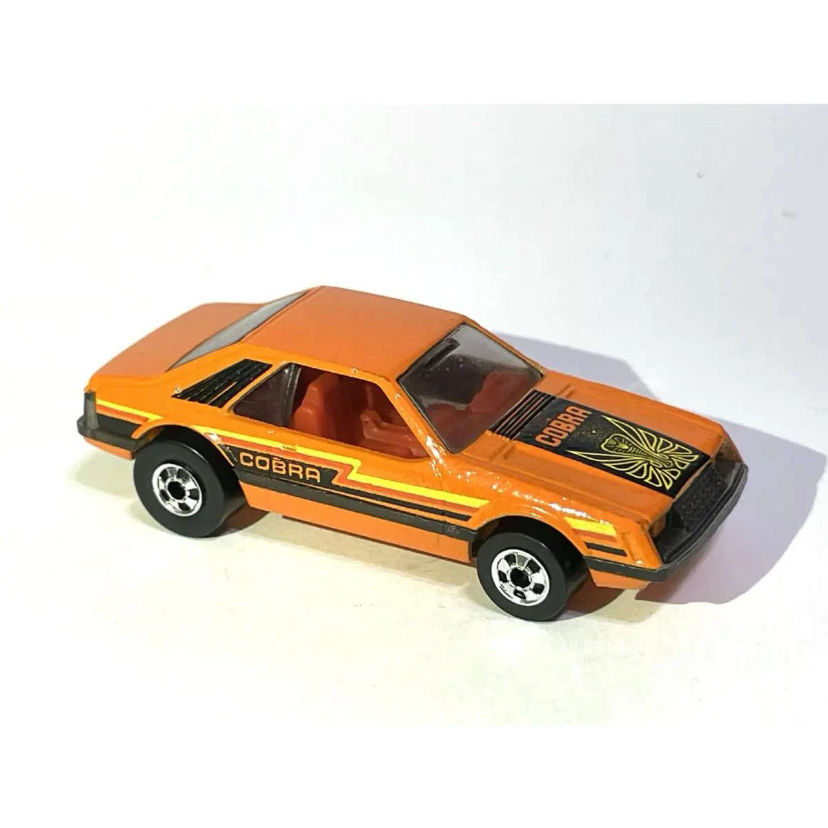 Vintage 1979 Hot Wheels Hot Ones Turbo Mustang Cobra Orange