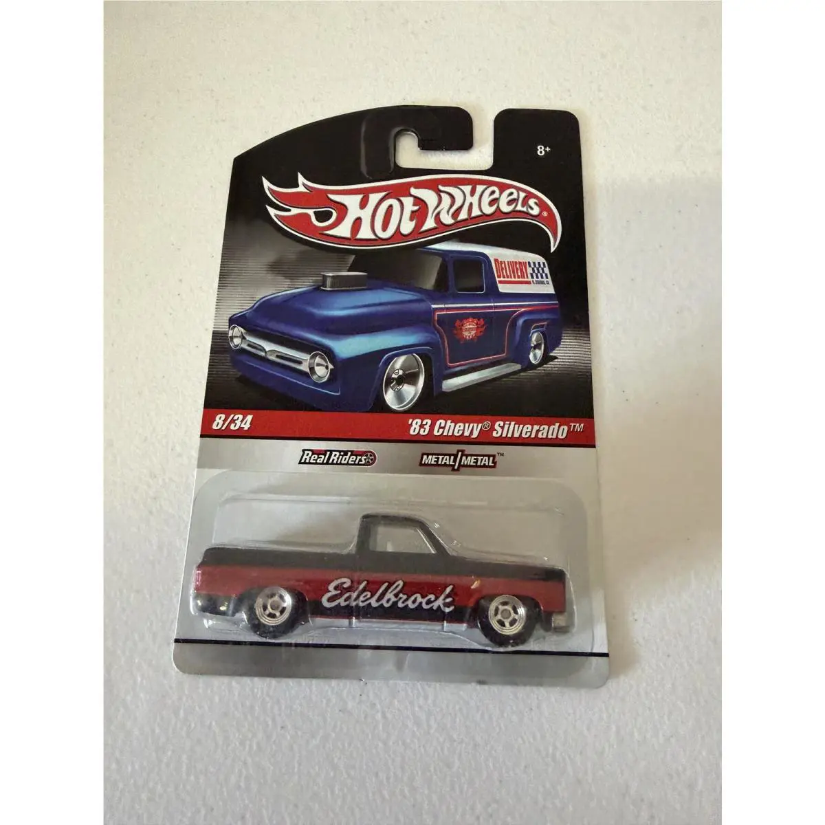 Hot Wheels Slick Rides `83 Chevy Silverado Edelbrock Real Riders Vhtf E73