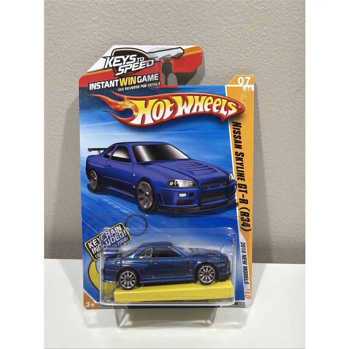 Hot Wheels 2010 Models Blue Nissan Skyline Gt-r R34 Keys to Speed C32