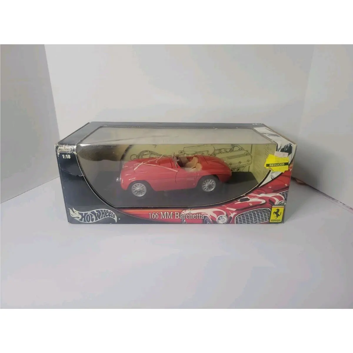 Hot Wheels Ferrari 166 MM Barchetta Red 1:18 Diecast