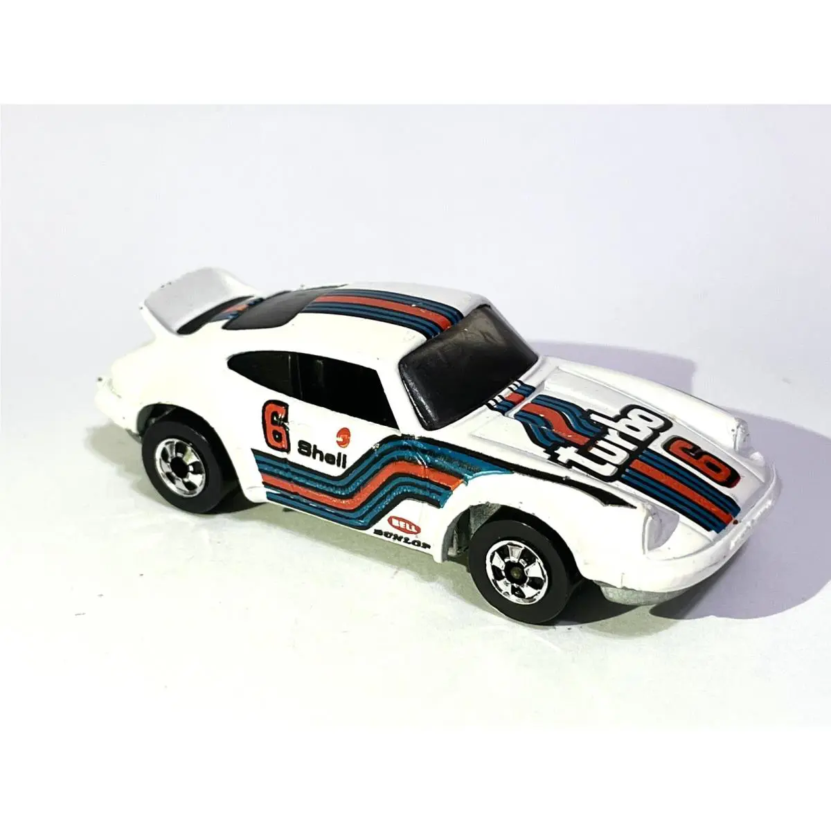 Vintage Hot Wheels Porsche P-911 Turbo 1974 White - Chrome Wheel Older Version
