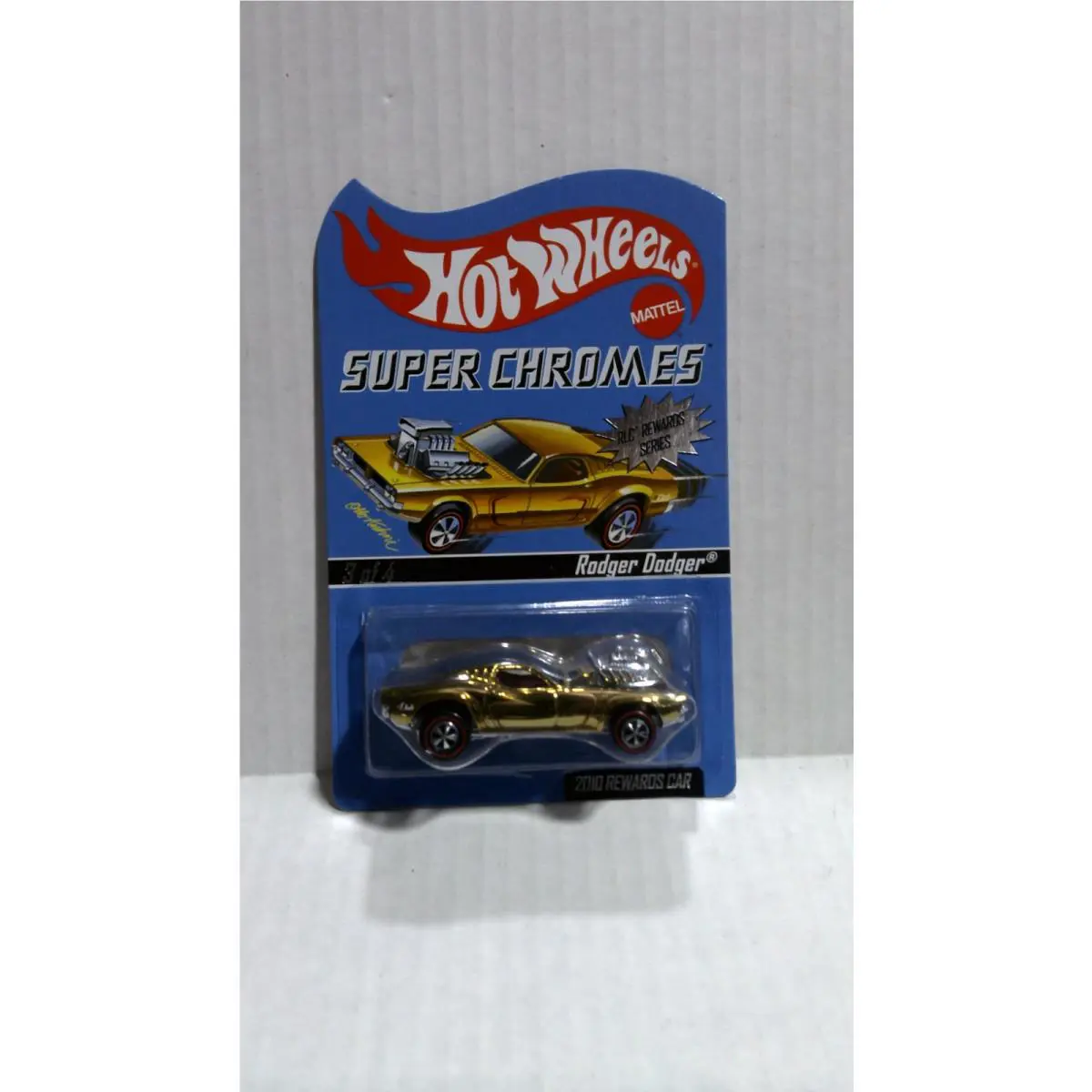 Hot Wheels Rlc Super Chromes Rewards Series Rodger Dodger 2115/2544 Redline 2010