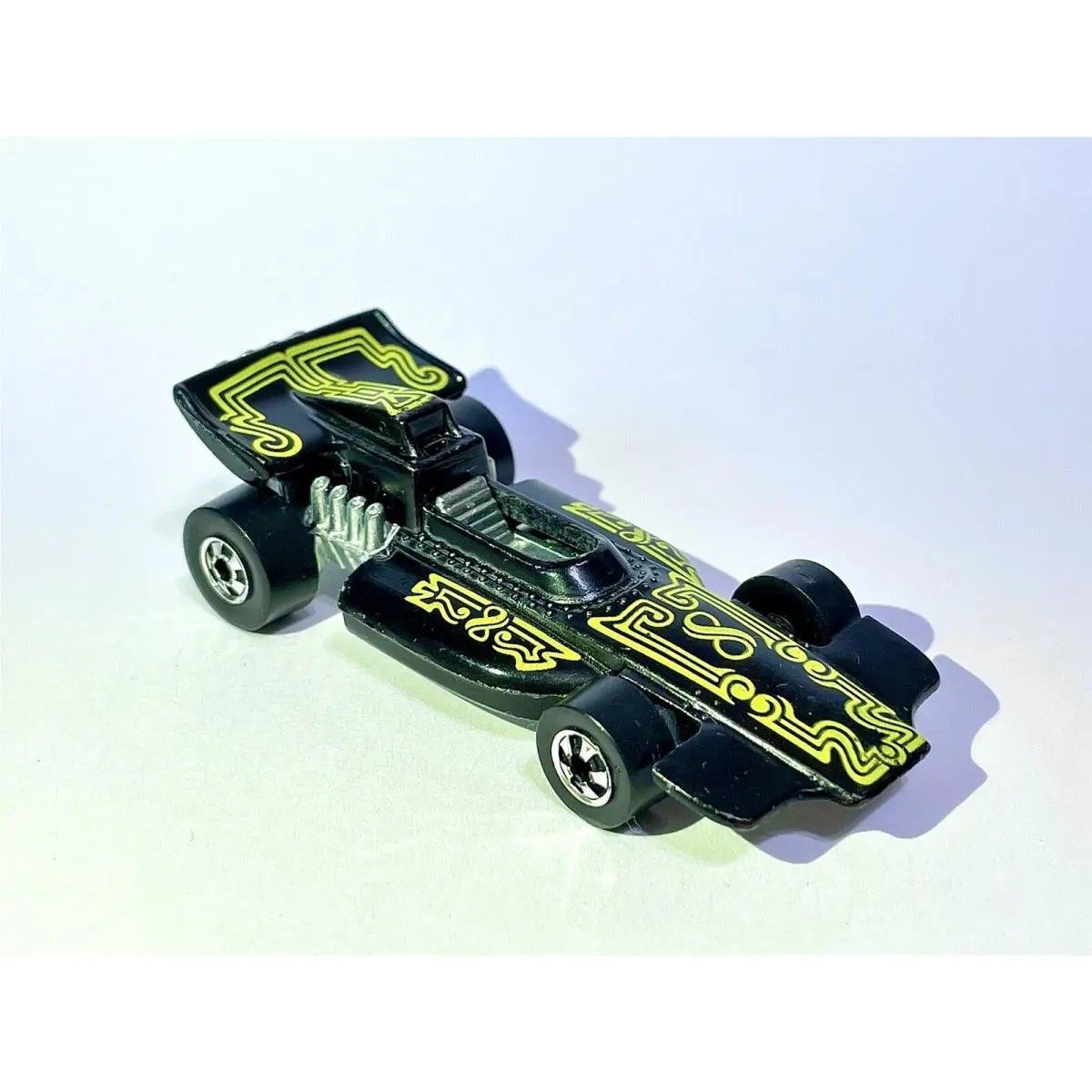 Vintage Hot Wheels 1973 Formula Pack HK Black - Very Nice Indy Car Error Car