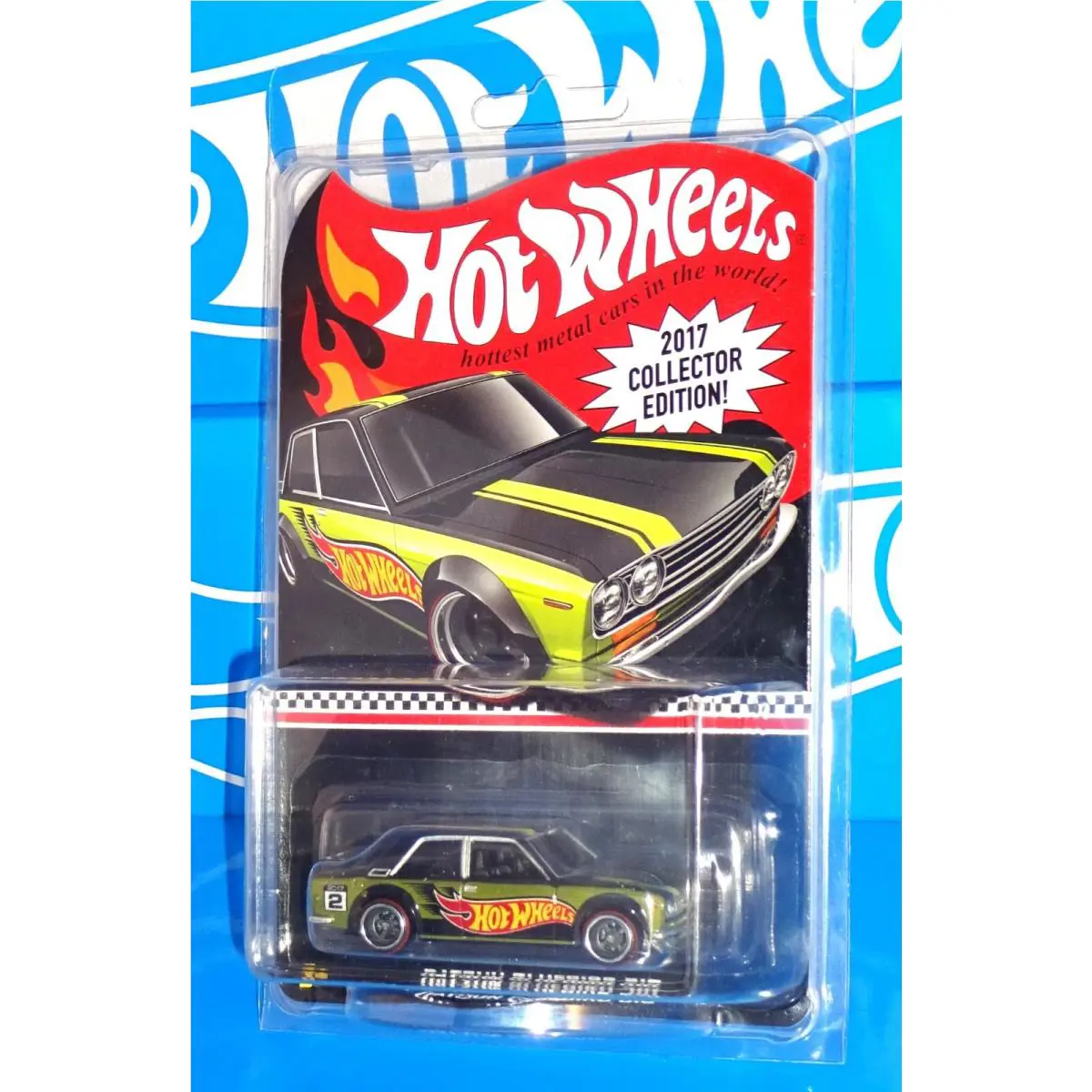 Hot Wheels 2017 Kmart 1st Qtr Mail-in Promo Datsun Bluebird 510 w/ Real Riders
