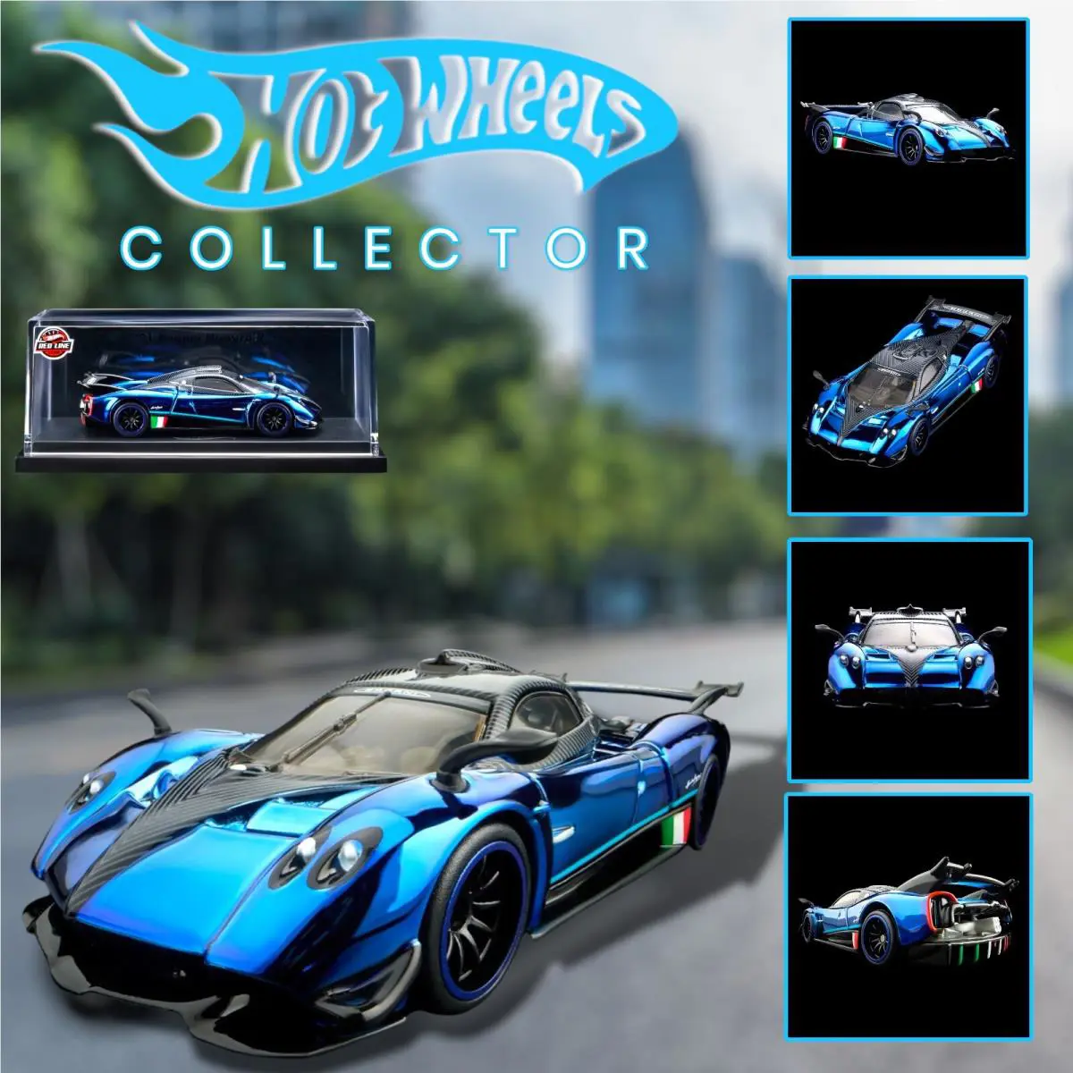 Hot Wheels 2021 Pagani Huayra R Blue Collectors Rlc. IN Hand Ready TO Ship