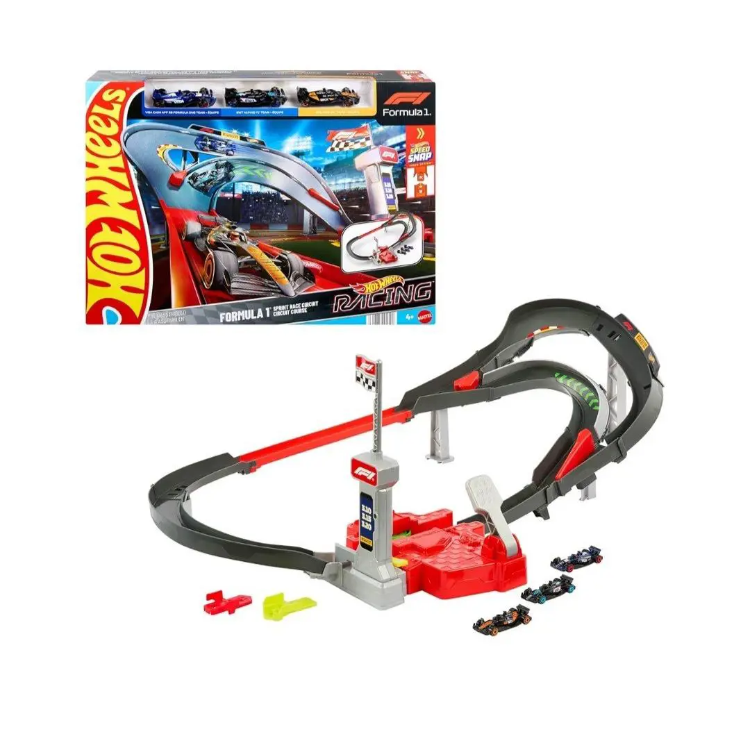 Hot Wheels Racing Formula 1 Sprint Race Circuit Track Set and Cars