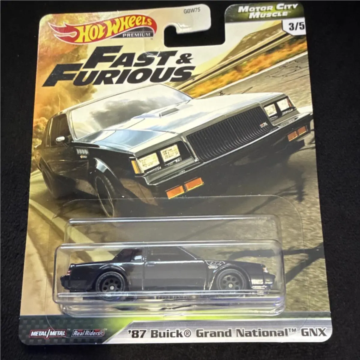 Hot Wheels Premium Real Riders Buick Grand National Gnx Fast Furious 1:64