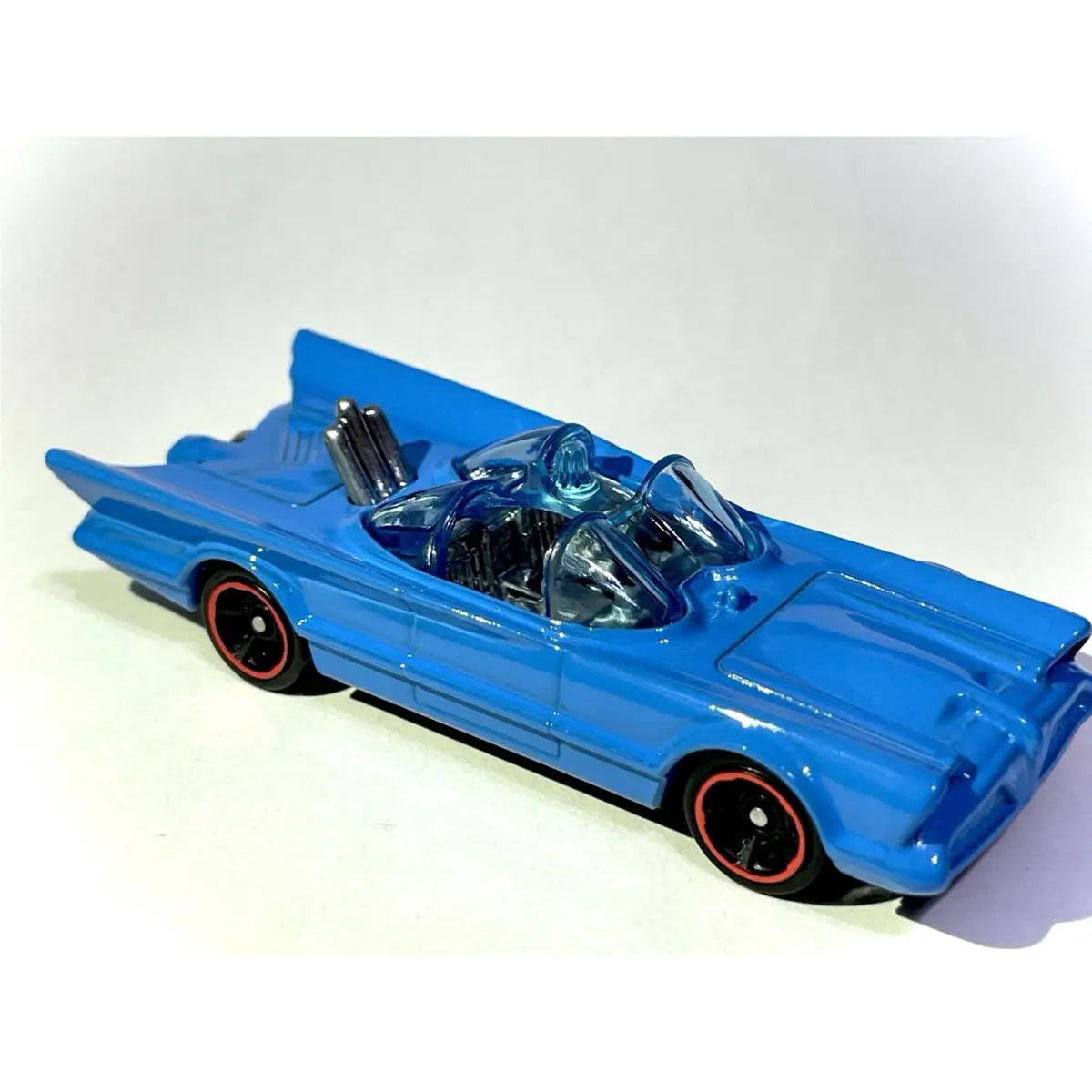 Custom Made Gloss Baby Blue Redline Hot Wheels Batmobile Bat Mobile