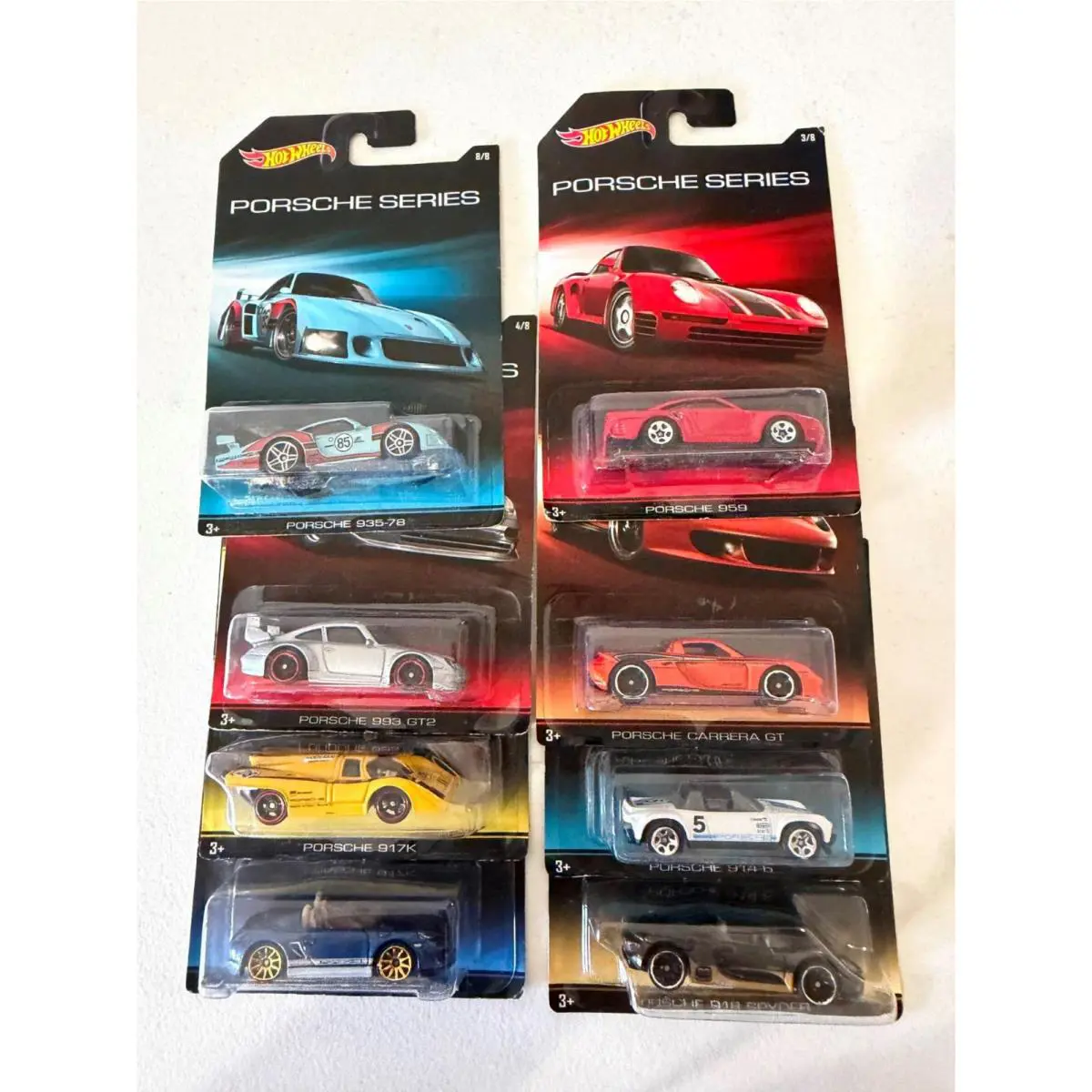 Hot Wheels 2014 Walmart Exclusive Porsche Series – Complete Set of 8 Cars E73