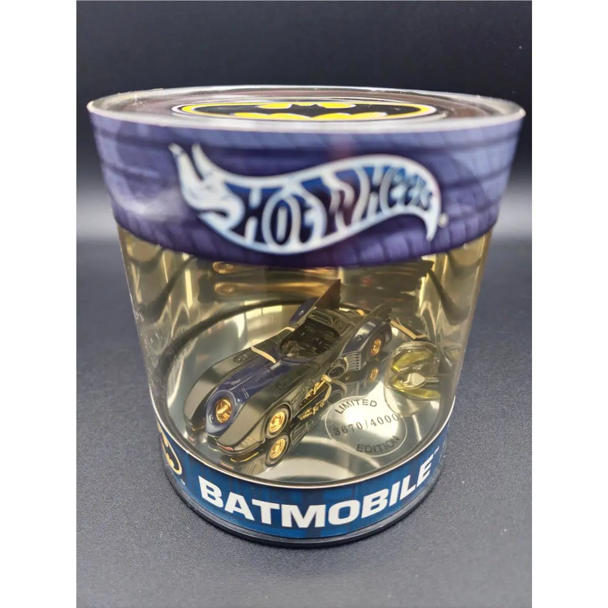 Super Rare Batmobile 3670 of 4000 - Hot Wheels Oil Can 2004 Series 1 of 3 Read