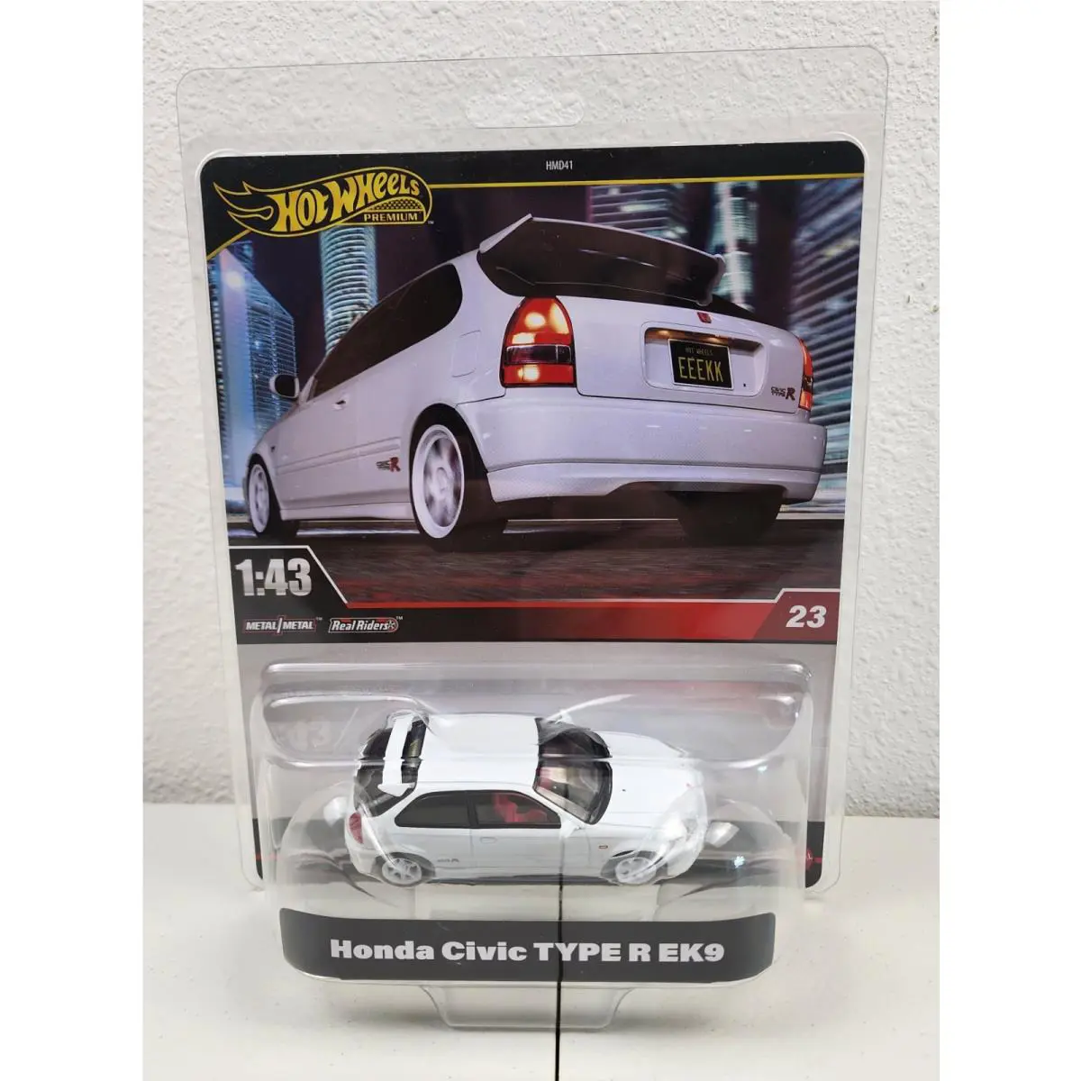 Hot Wheels 2025 Premium_ 1:43 Honda Civic Type R EK9 Metal Real Riders 23