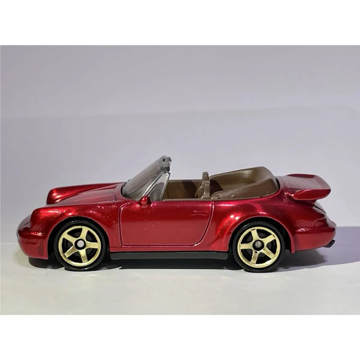 Hot Wheels Porsche 911 Turbo Cabriolet Custom Made Spectraflame Red