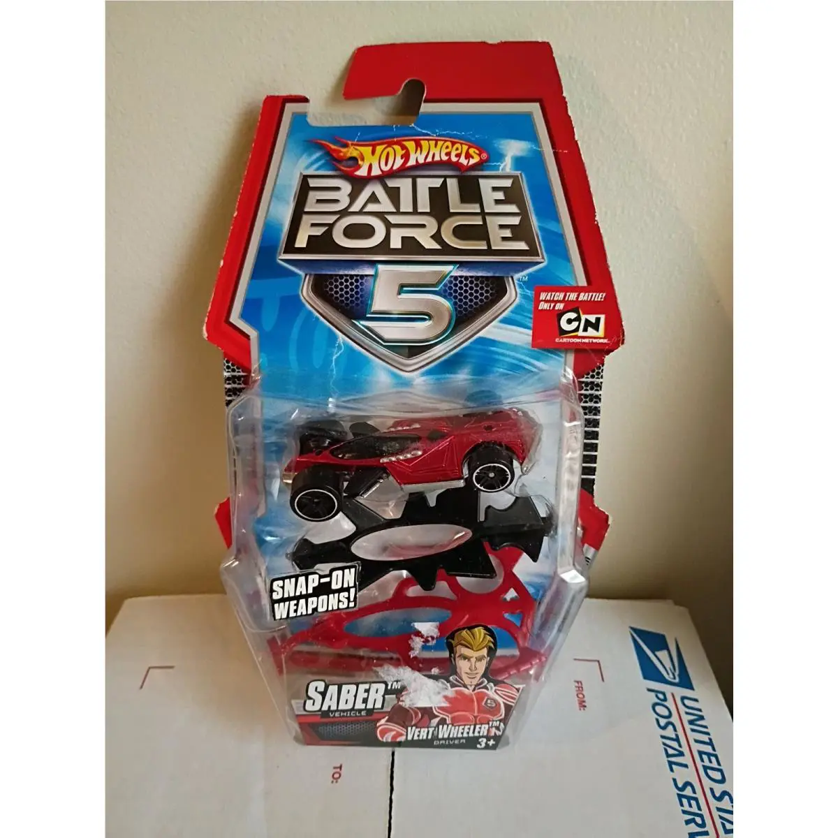 Hot Wheels Battle Force 5 Saber Vert Wheeler 2009 Rare
