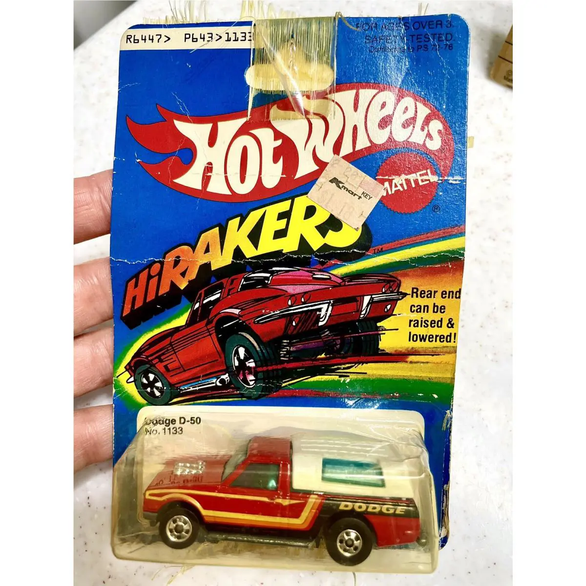 Hot Wheels BW Blackwall Dodge D-50 On Card Cracked Blister