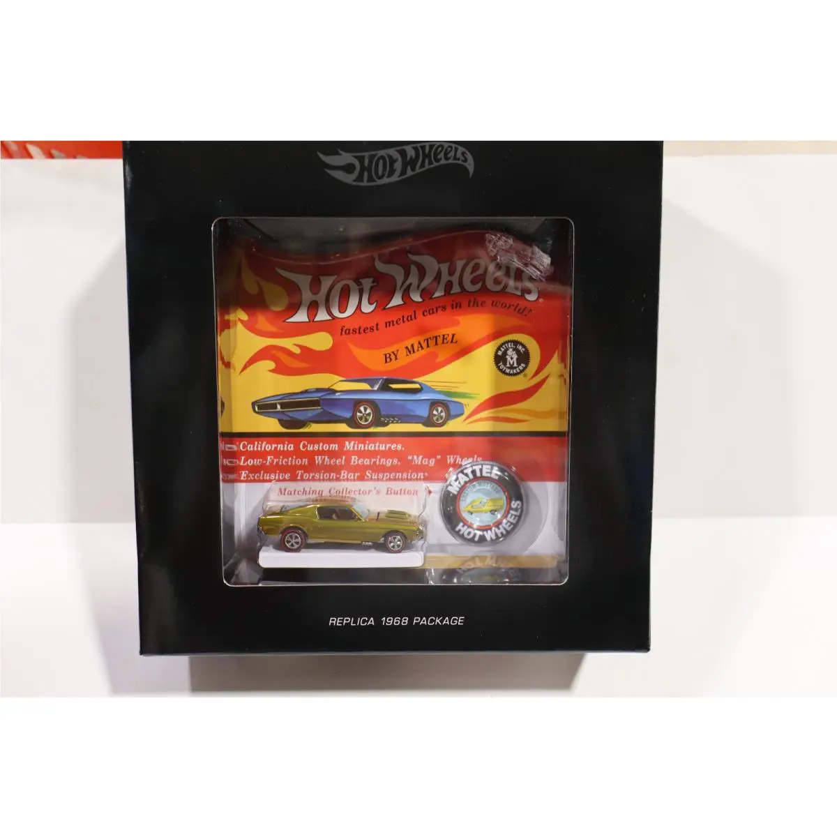 Hot Wheels Rlc 16 Custom Mustang Gold Chrome 00732/3000