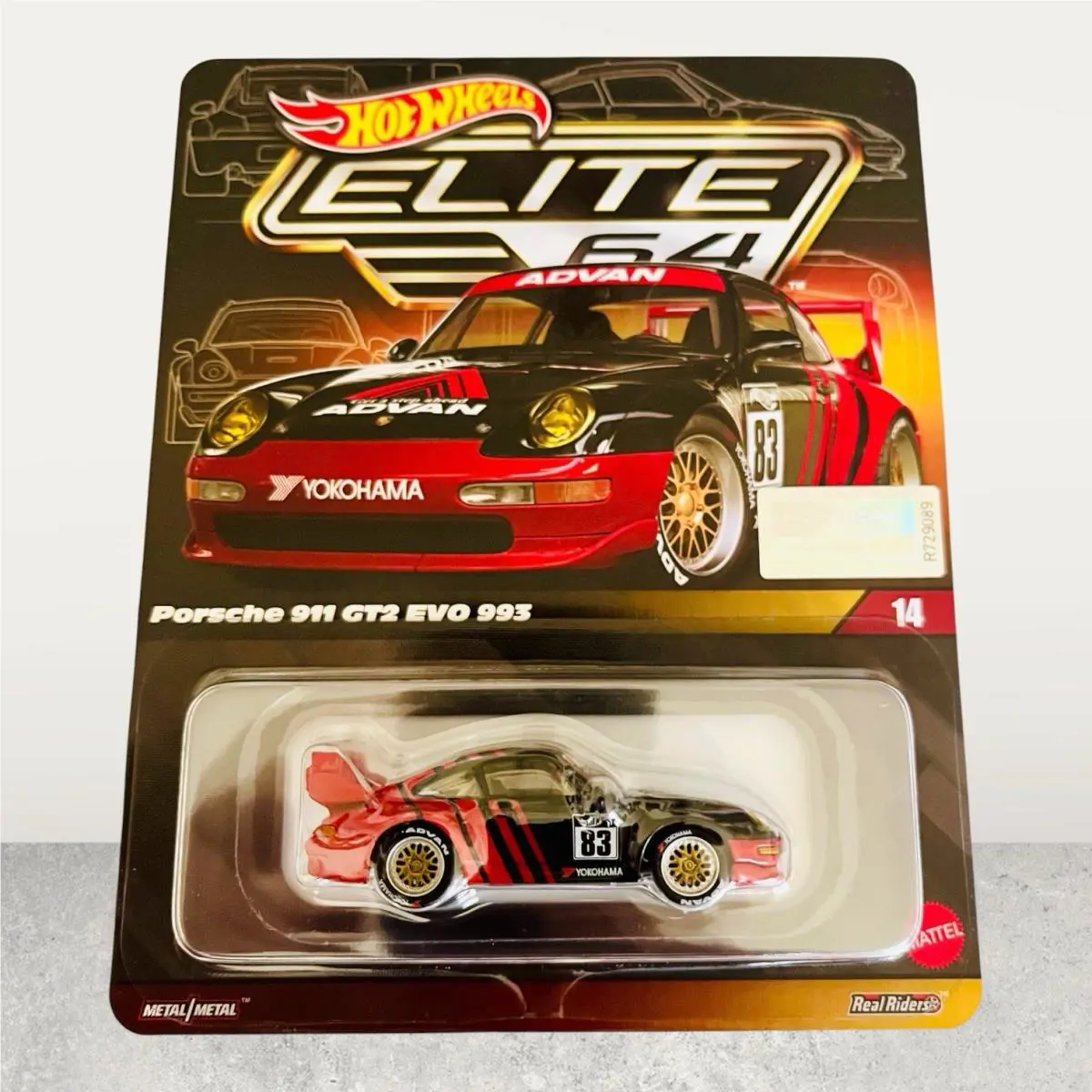 Hot Wheels Elite 64 Porsche 911 GT2 Evo 993 Hot Wheels Collectors In Protecto