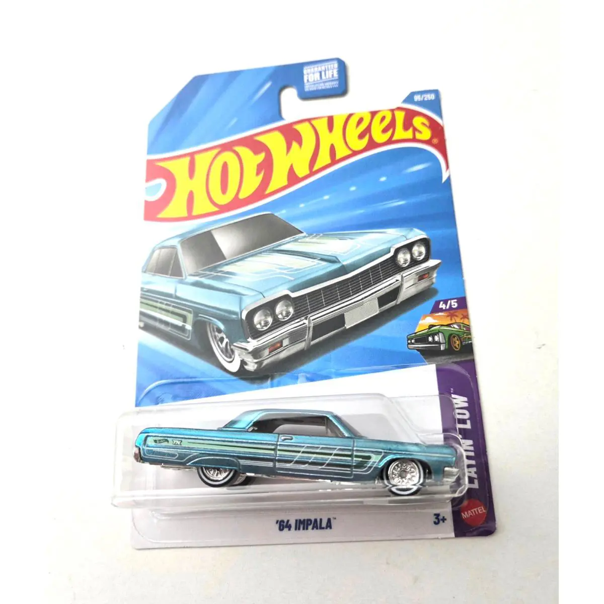Hot Wheels 64 Chevy Impala Cyan 95 - 2026 Layin’ Low - Super Treasure Hunt