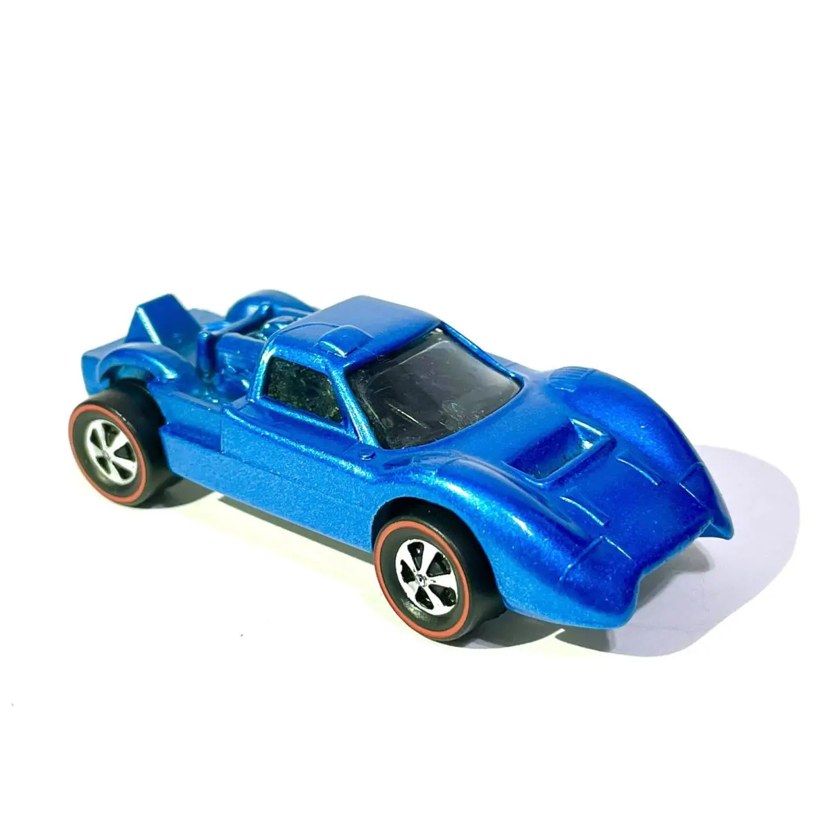 Hot Wheels Restored Redline 1967 Ford J Car Blue - Wheels - NO Rear Hatch
