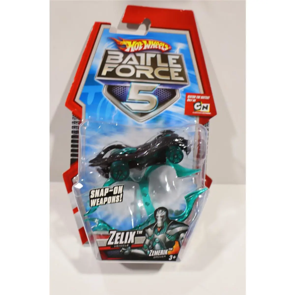 2009 Hot Wheels Battle Force 5 Zelix Vehicle Zemerik Driver