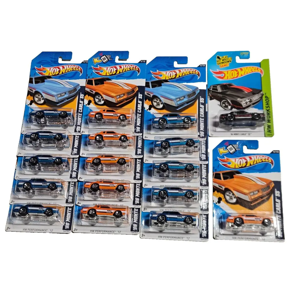 17 Hot Wheels 86 Monte Carlo SS 2012 Performance 149 - Blue Orange + 2013