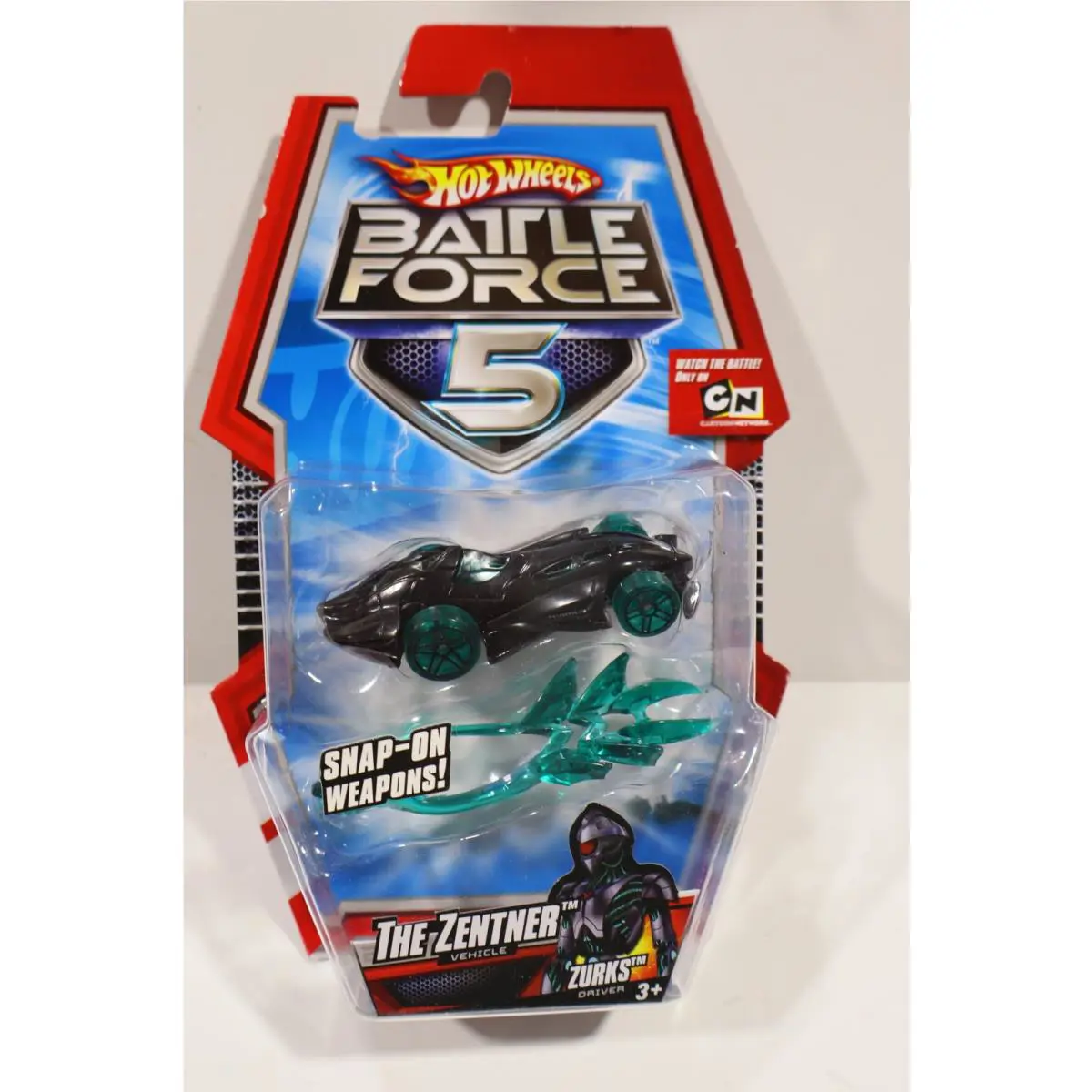 Extremely Rare 2009 Hot Wheels Battle Force 5 The Zentner Hot Wheels Car