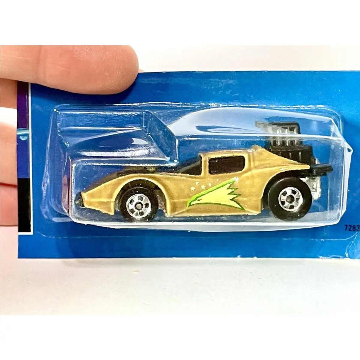 Vintage 1987 Hot Wheels Color Racers Mint On Cut Card Flame Runner - Rare
