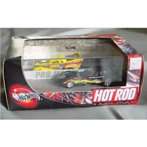 Hot Wheels Hot Rod Magazine 2 Car Set `37 Chevy `67 Corvette Pro Mods