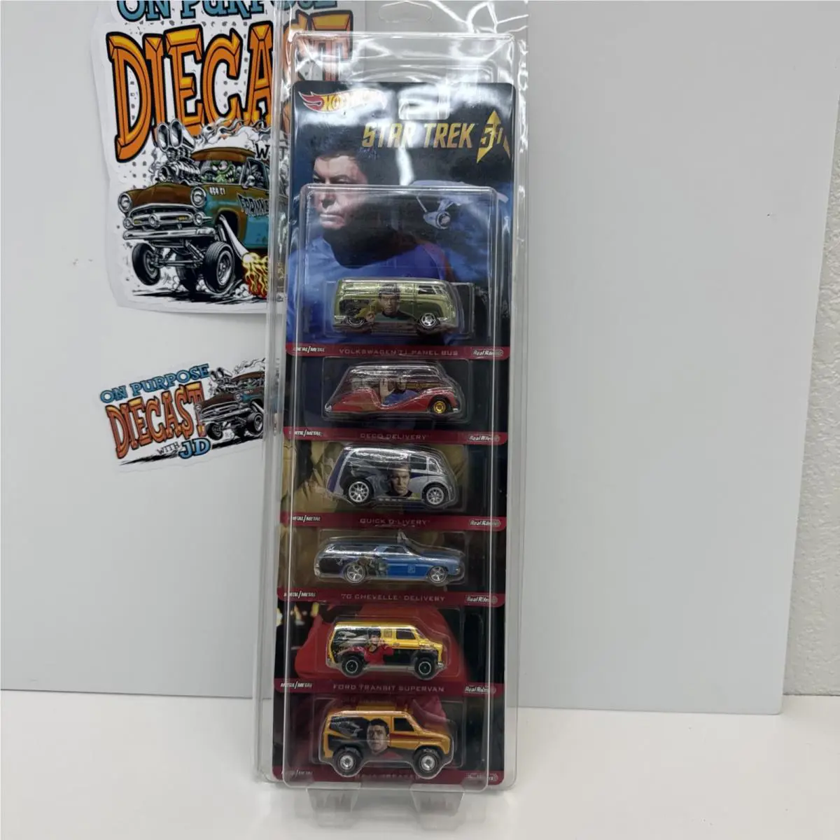 50th Anniversary Hot Wheels Star Trek Complete Set 6 Vehicles