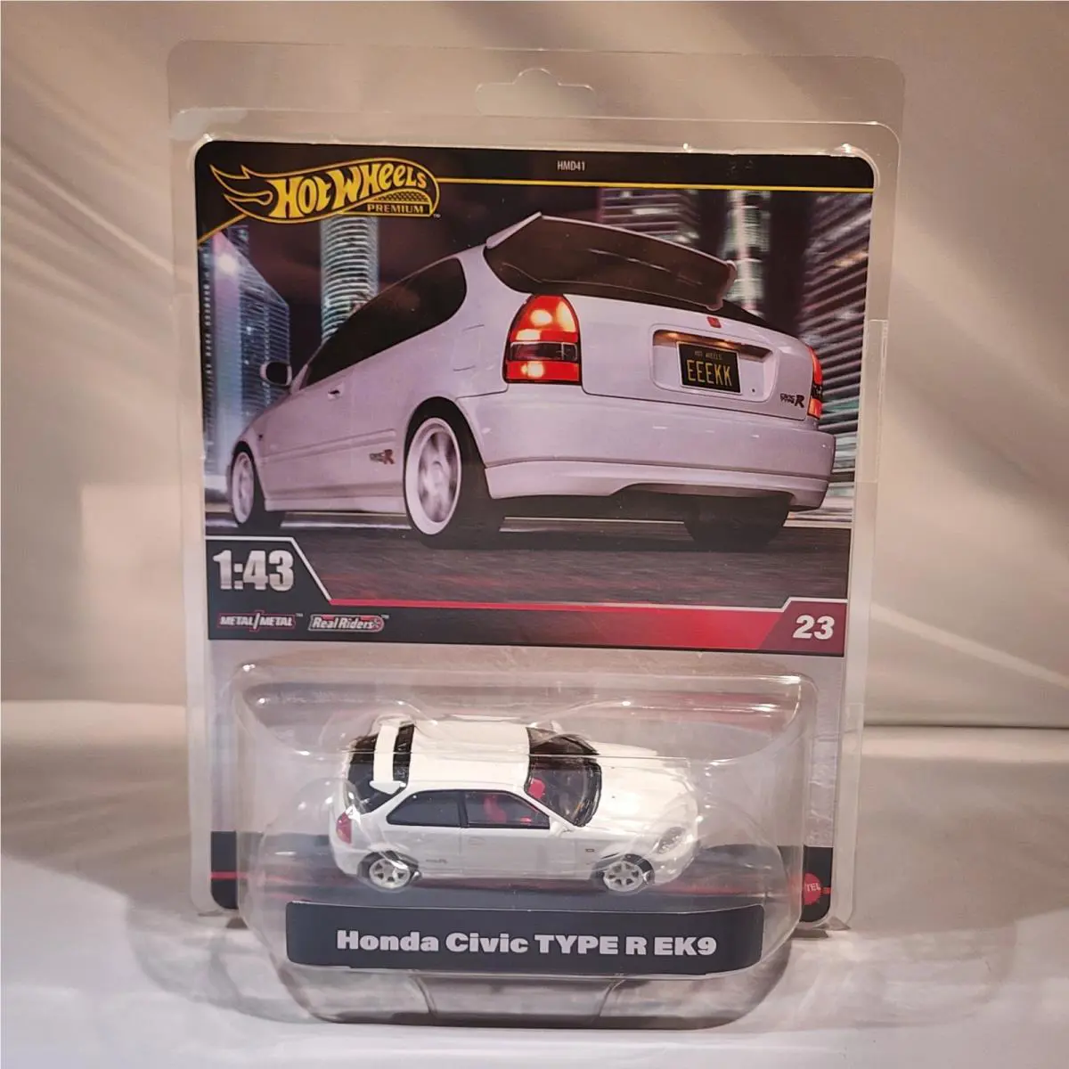 Hot Wheels Premium 1:43 Scale `99 Honda Civic Type R EK9 Diecast Car