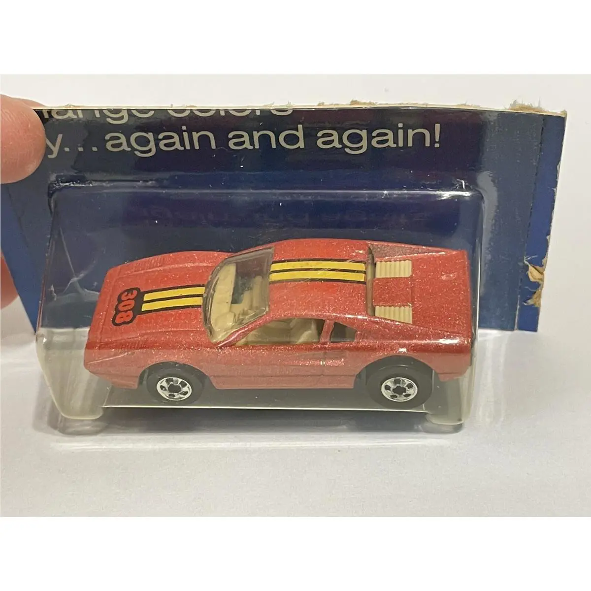 Vintage Hot Wheels Ferrari Racebait 308 Color Racers - Red Blackwalls Malaysia