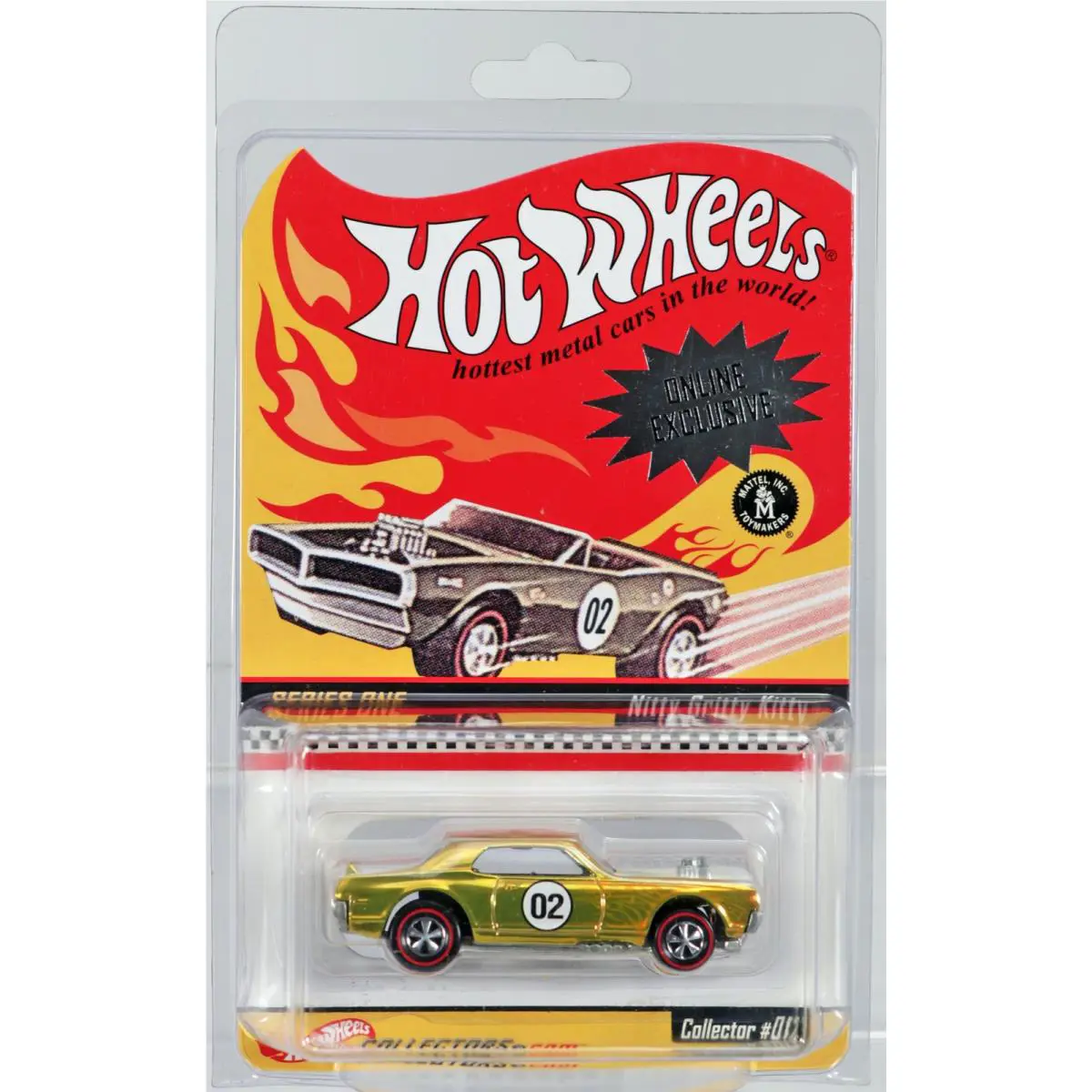 Hot Wheels Nitty Gritty Kitty Online Exclusive Series 1 - 85517 Nrfp 2001 Gold