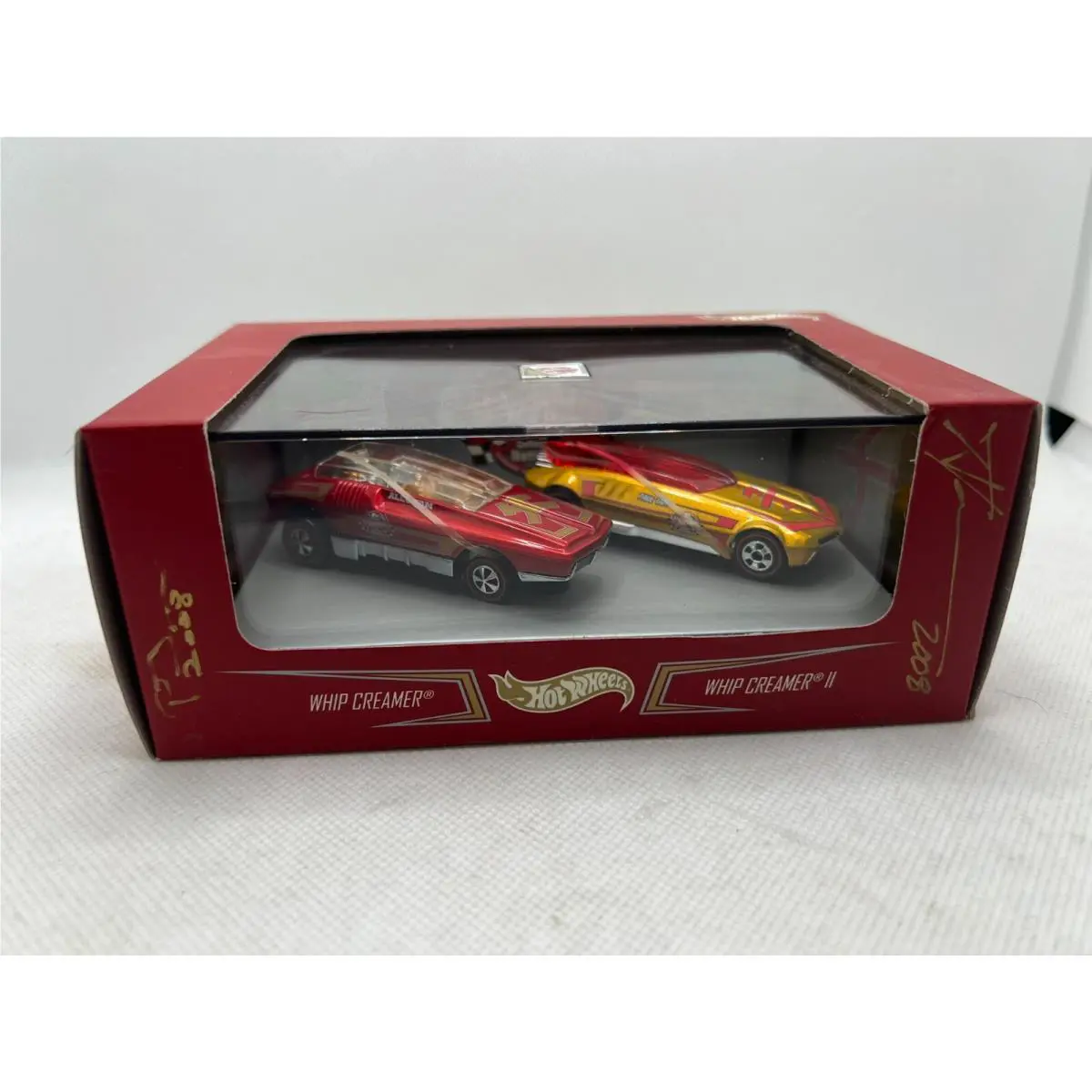 Hot Wheels Whip Creamer 2 Car Set with Autos of Paul Tam and Alec Tam