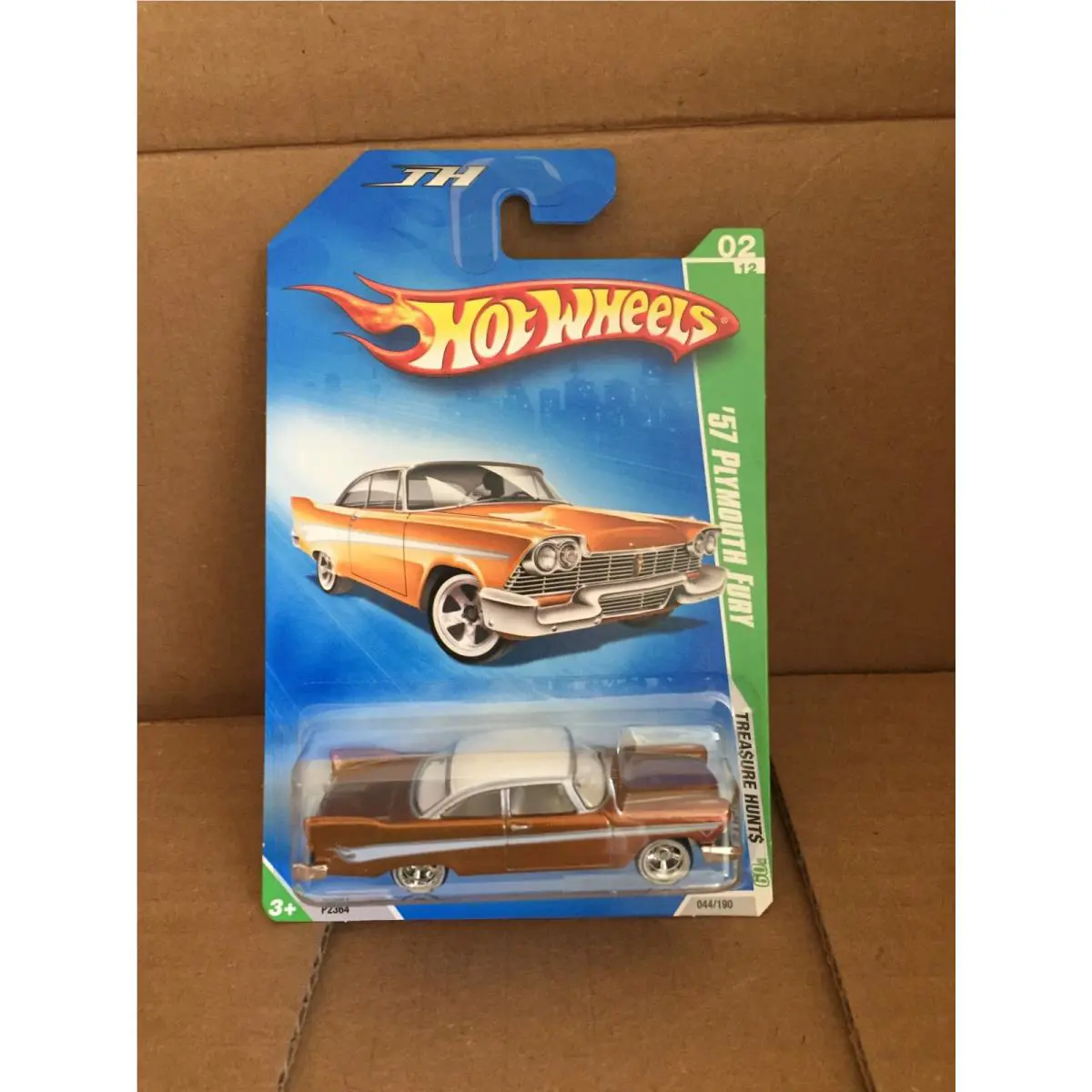 2009 Hot Wheels Super Treasure Hunt `57 Plymouth Fury 044/190 Mip
