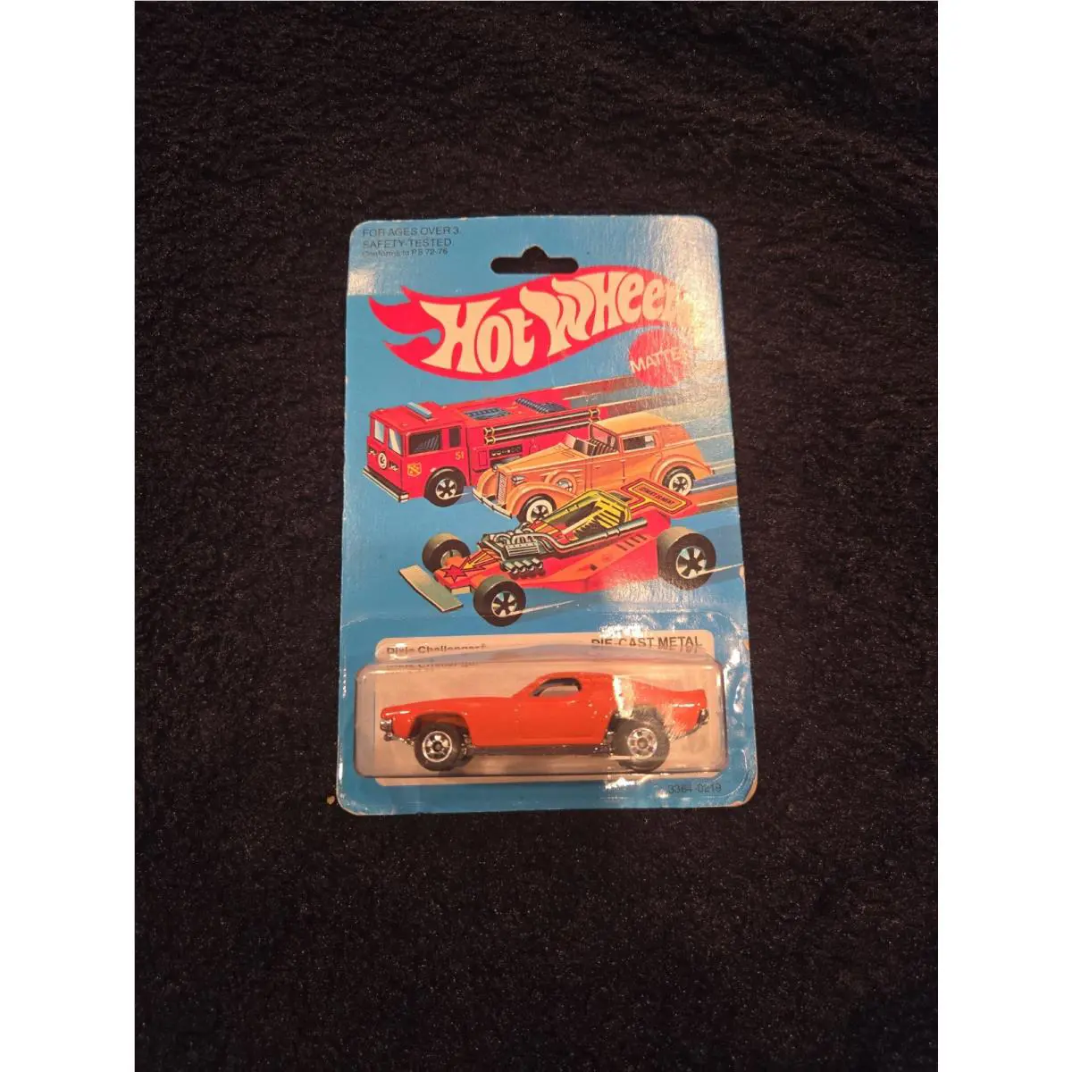 Hot Wheels BW Blackwall Dixie Challenger Nice Bad Card Crack Blister