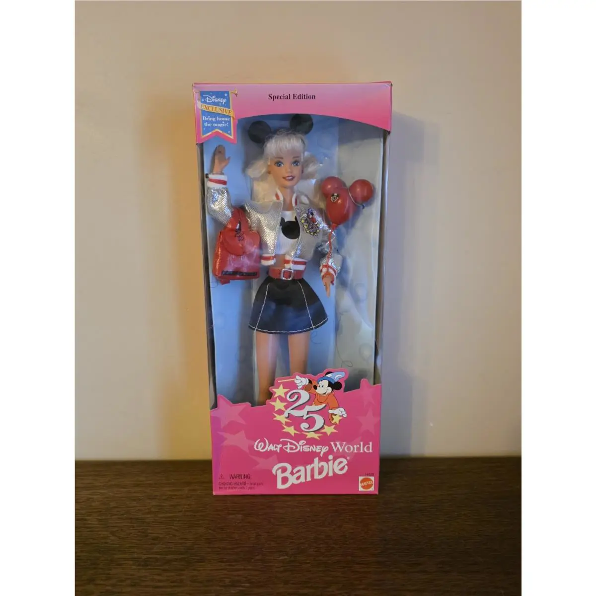 1996 Walt Disney World Exclusive 25th Anniversary Barbie Doll 16525