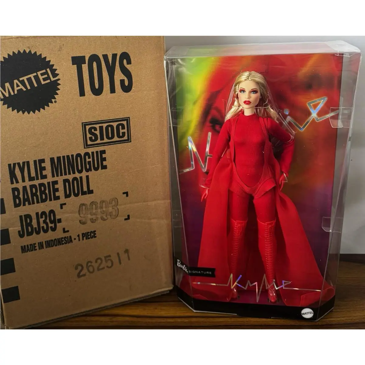 Barbie Signature Kylie Minogue Collectible Doll in Red Padam Padam Music Video