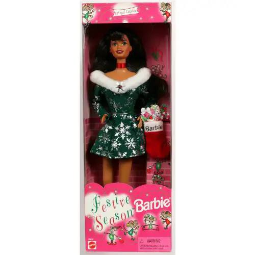 Festive Season Black Barbie Doll Special Edition - 18910 Nrfb 1997 Mattel Inc