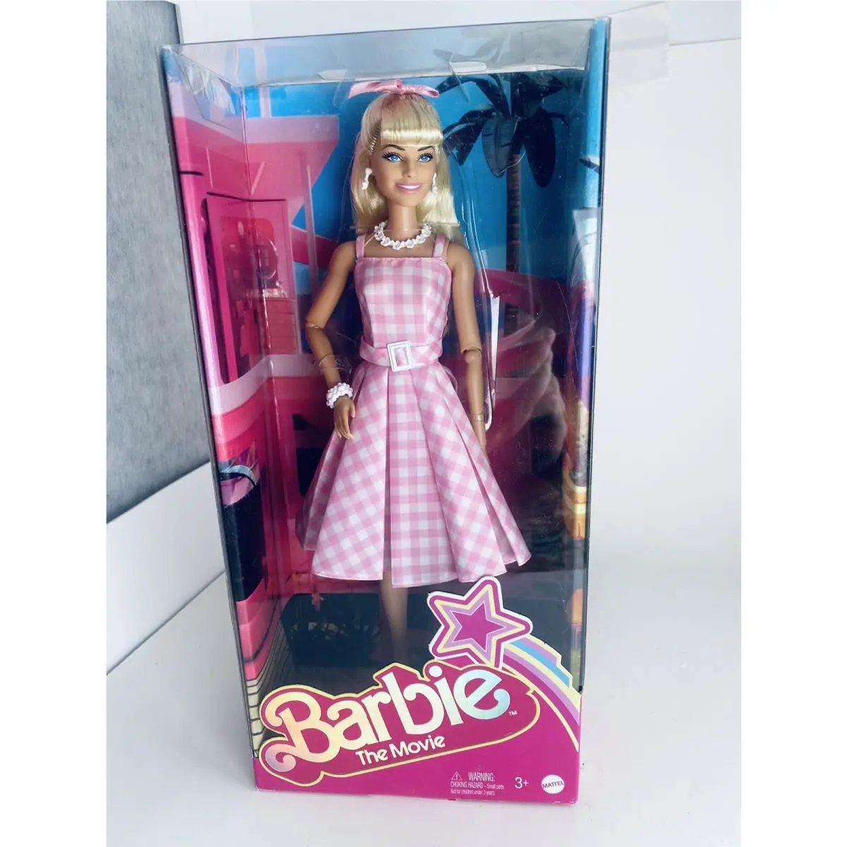 Barbie The Movie Collectible Doll Margot Robbie as Barbie in Pink Gingham Dress