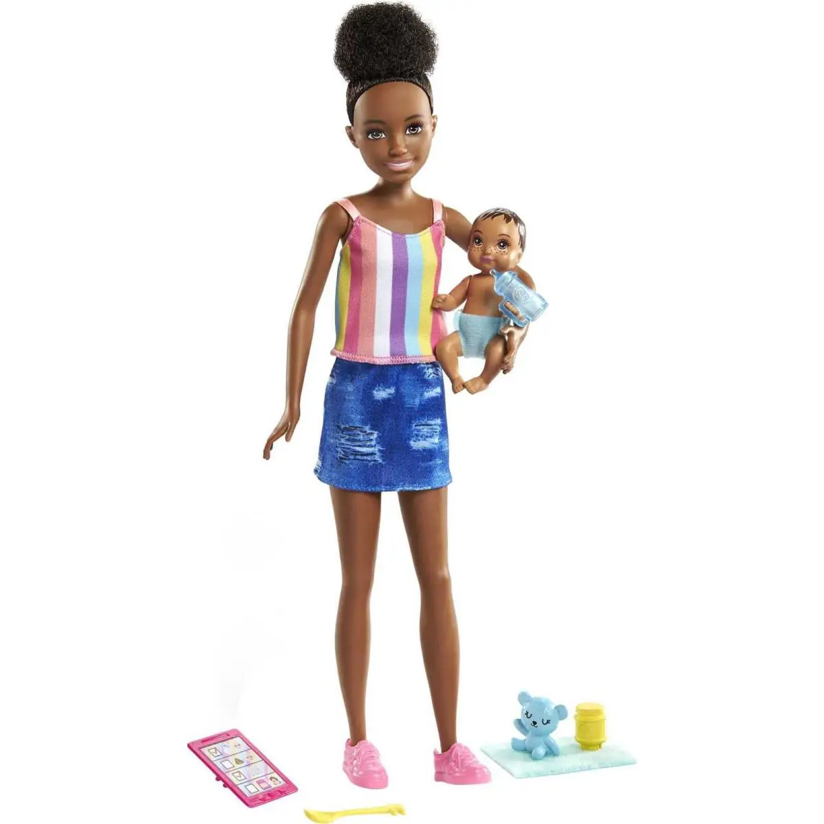 Barbie Skipper Babysitters Inc. Doll Accessories Set with 9in Brunette