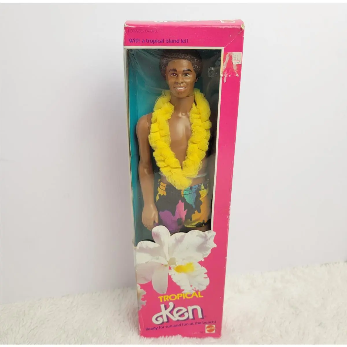 Barbie Tropical Ken Doll Mattel 2056 Vtg 1985 Island Friend Beach Summer African