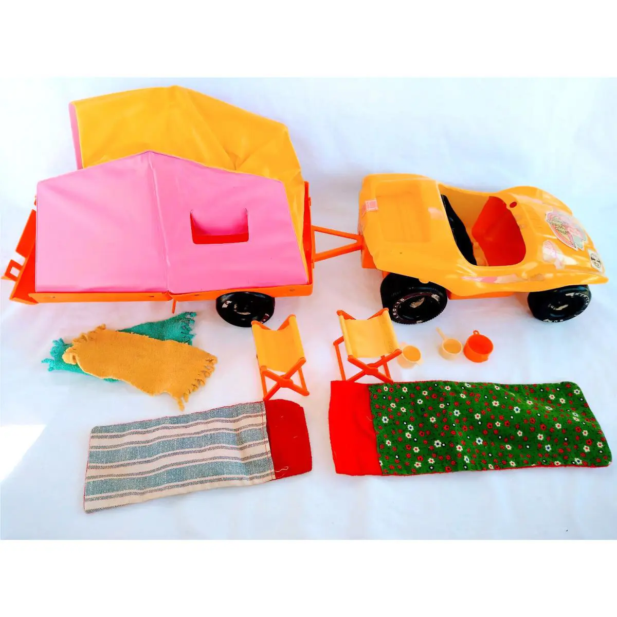 Barbie Goin Camping 1970 s Playset Box Dune Buggy Camper