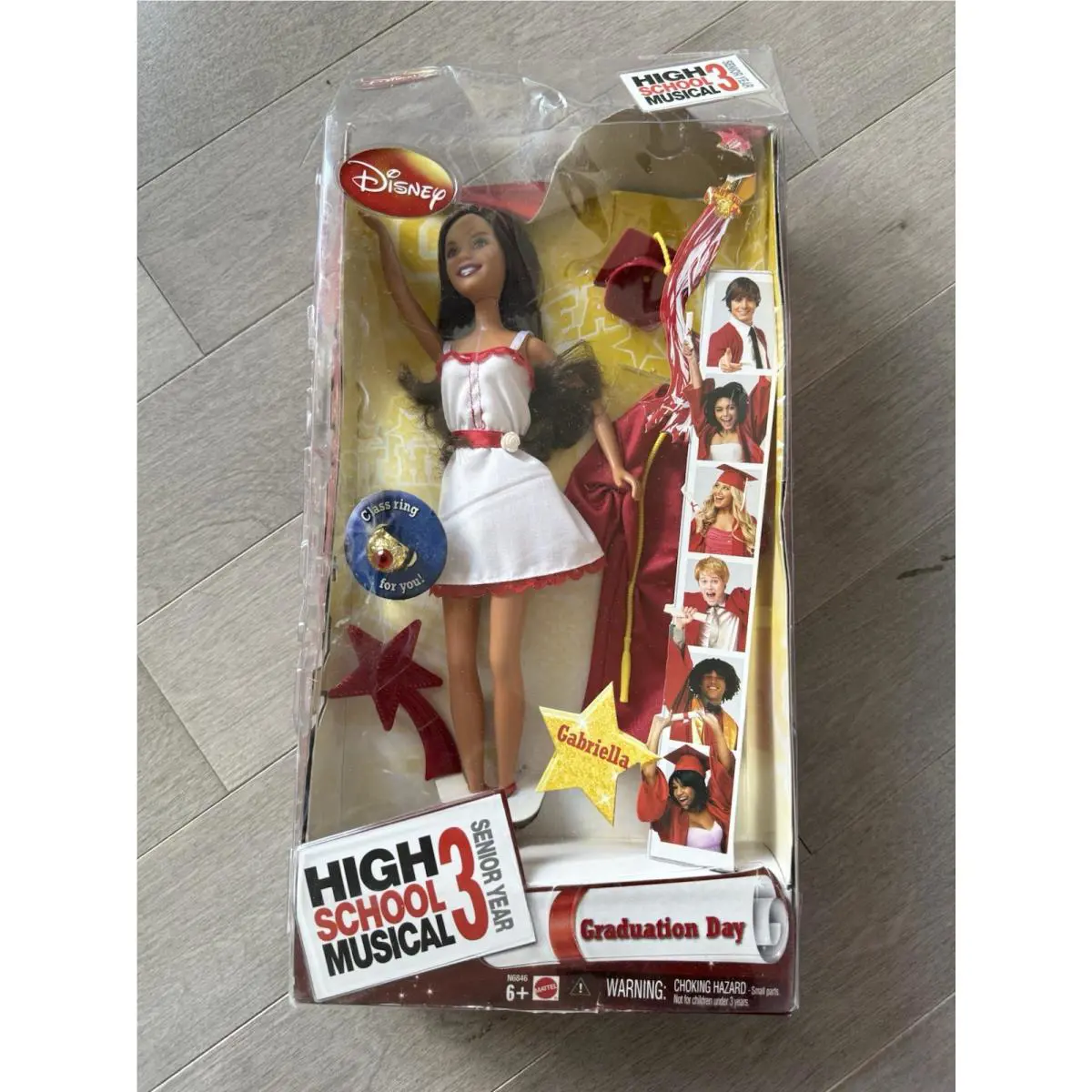 See AD Disney High School Musical 3 Gabriella Doll Graduation Day 2008 Nip