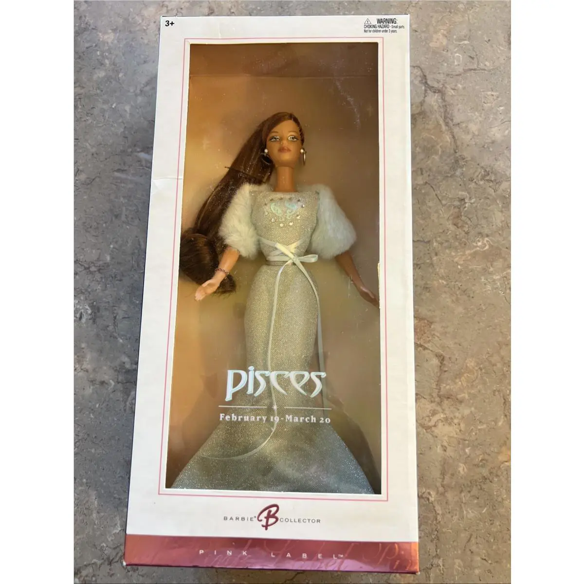 2004 Barbie Doll Zodiac Pisces Pink Label