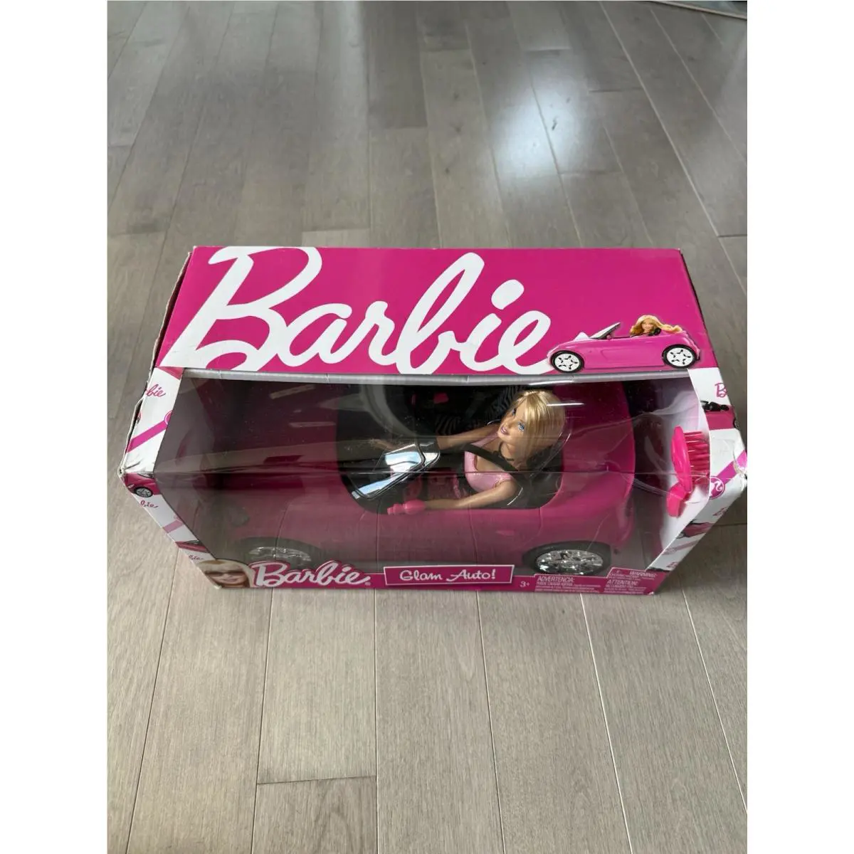 Mattel Barbie Glam Auto Car Convertible Doll Giftset