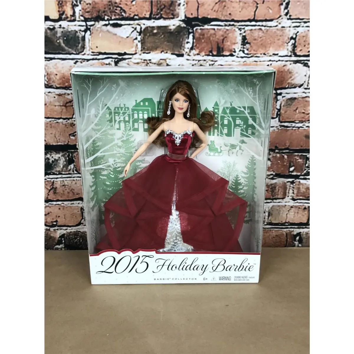 2015 Holiday Barbie CHT00 Redhead Red Hair Kmart Exclusive 887961087161