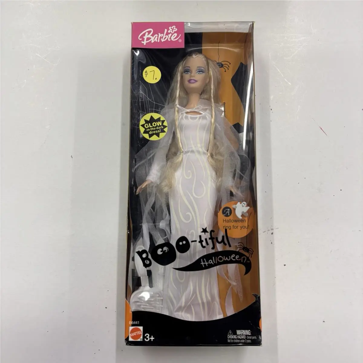 Barbie Boo-tiful Halloween Doll Blonde Hair Glow-in-the-dark Dress 12
