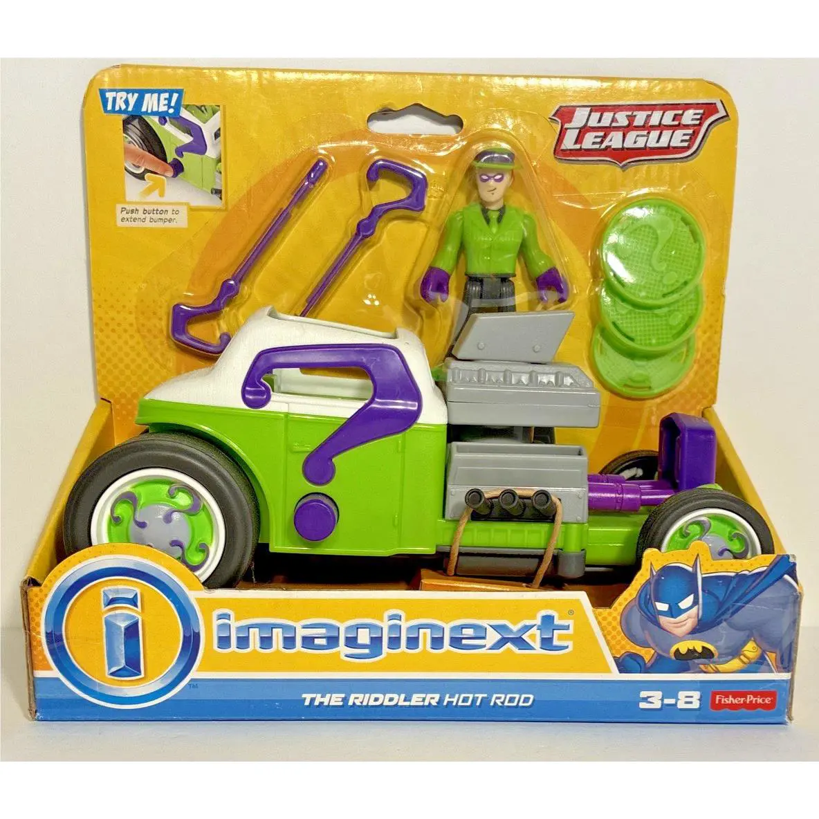 Target Exclusive Imaginext The Riddler Hot Rod Nip